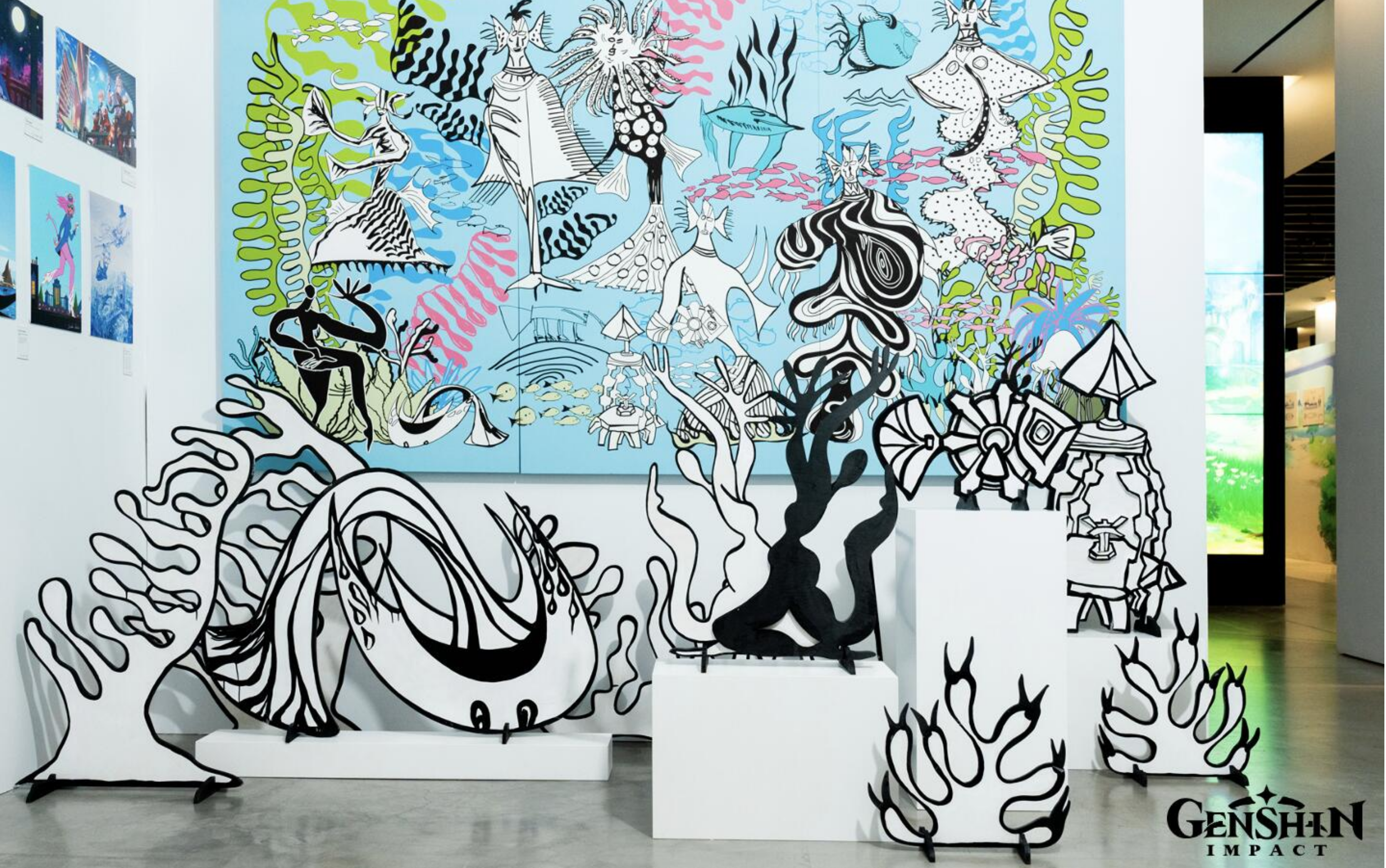 Genshin Impact New York art exhibition installation