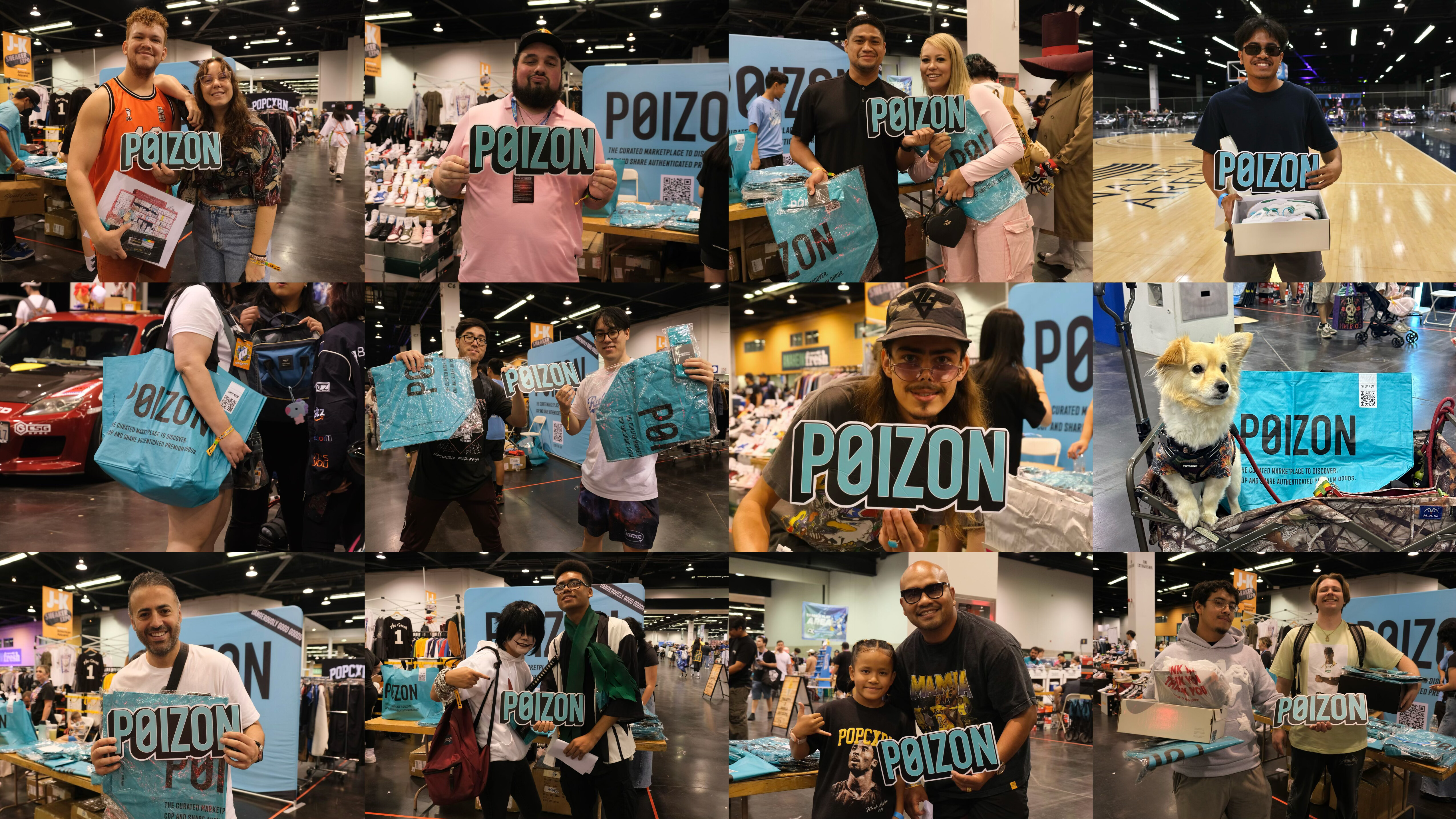 POIZON team and community at Sneaker Con